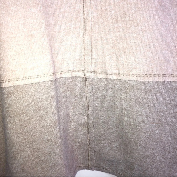 Ivy Open Front Cardigan Sweater XS Oatmeal Tan Beige Patchwork Soft Waterfall - Picture 8 of 11